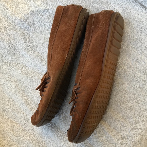 Minnetonka kilty mocassins with tribal pattern, 10 - Picture 2 of 6